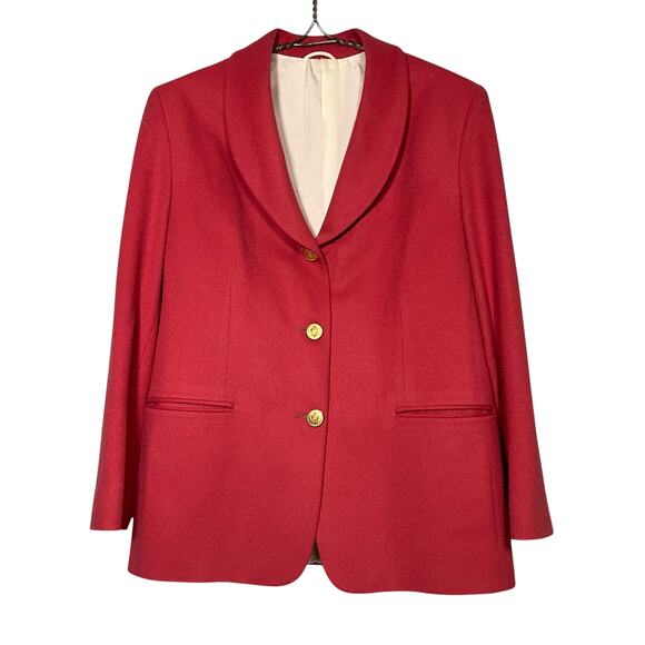 Pietrafesa for Studio 121 Size 10 Dusty Pink Camel Hair Blazer 3 Button Jacket - Picture 1 of 16